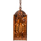 Meyda Lighting Moroccan 5"Sq Transparent Copper Mini Pendant Light