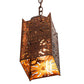 Meyda Lighting Moroccan 5"Sq Transparent Copper Mini Pendant Light