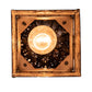 Meyda Lighting Moroccan 5"Sq Transparent Copper Mini Pendant Light