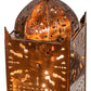 Meyda Lighting Moroccan 5"Sq Transparent Copper Mini Pendant Light