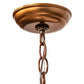 Meyda Lighting Moroccan 5"Sq Transparent Copper Mini Pendant Light