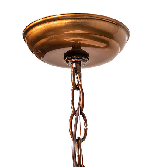 Meyda Lighting Moroccan 5"Sq Transparent Copper Mini Pendant Light