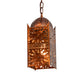 Meyda Lighting Moroccan 5"Sq Transparent Copper Mini Pendant Light
