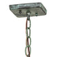 Meyda Lighting Moroccan 8"Sq Verdigris Pendant Light