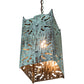 Meyda Lighting Moroccan 8"Sq Verdigris Pendant Light
