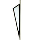 Meyda Lighting Morton 10"W x 36"H LED Mirror Black Wall Sconce With White Statuario Idalight Shade