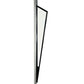 Meyda Lighting Morton 10"W x 46"H LED Mirror Black Wall Sconce With White Statuario Idalight Shade