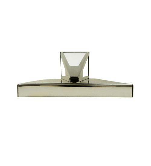 Meyda Lighting Morton 10"W x 46"H LED Mirror Black Wall Sconce With White Statuario Idalight Shade