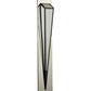 Meyda Lighting Morton 9"W x 60"H LED Mirror Black Outdoor Wall Sconce With White Statuario Idalight Shade Glass