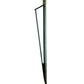 Meyda Lighting Morton 9"W x 60"H LED Mirror Black Outdoor Wall Sconce With White Statuario Idalight Shade Glass