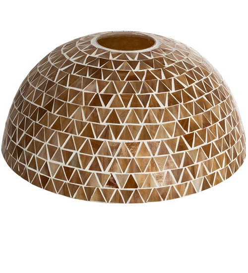 Meyda Lighting Mosaic 16" Honey Amber Shade Glass