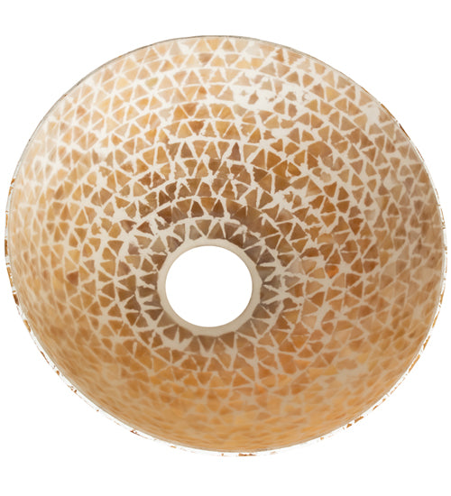 Meyda Lighting Mosaic 16" Honey Amber Shade Glass