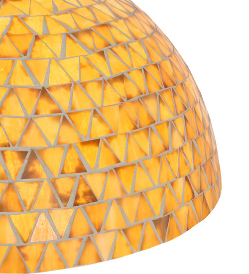 Meyda Lighting Mosaic 16" Honey Amber Shade Glass