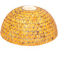 Meyda Lighting Mosaic 16" Honey Amber Shade Glass
