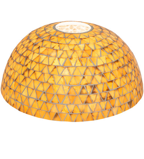Meyda Lighting Mosaic 16" Honey Amber Shade Glass