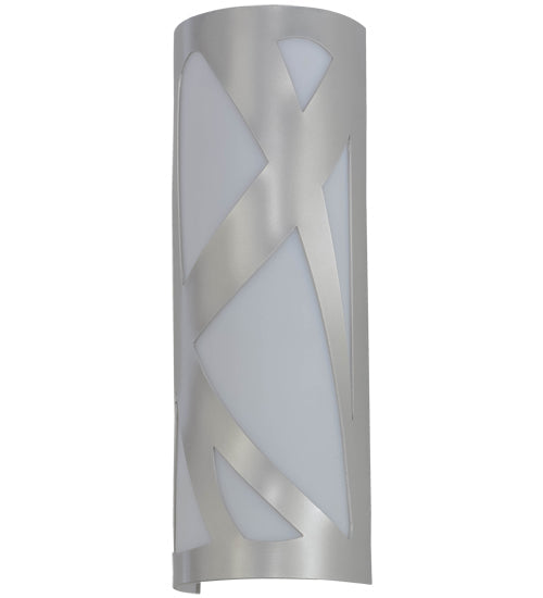 Meyda Lighting Mosaic 6" Nickel Wall Sconce With White Statuario Idalight