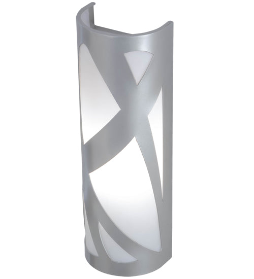 Meyda Lighting Mosaic 6" Nickel Wall Sconce With White Statuario Idalight