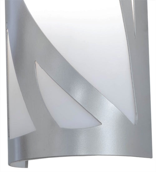 Meyda Lighting Mosaic 6" Nickel Wall Sconce With White Statuario Idalight