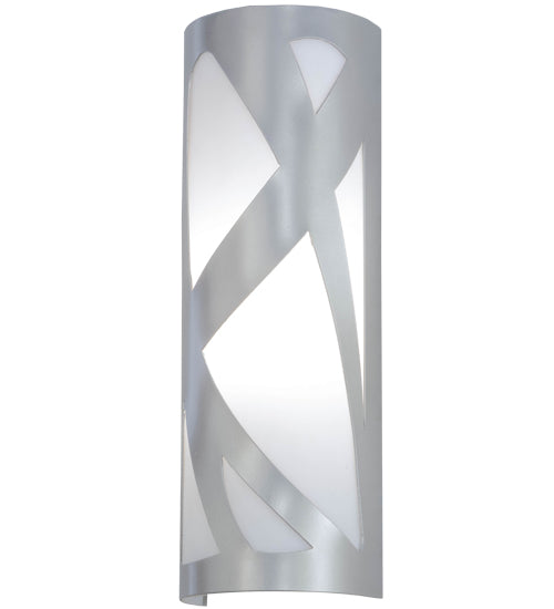 Meyda Lighting Mosaic 6" Nickel Wall Sconce With White Statuario Idalight