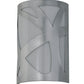 Meyda Lighting Mosaic 8" 2-Light Pewter Wall Sconce With White Statuario Idalight Shade