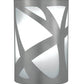 Meyda Lighting Mosaic 8" 2-Light Pewter Wall Sconce With White Statuario Idalight Shade
