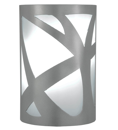 Meyda Lighting Mosaic 8" 2-Light Pewter Wall Sconce With White Statuario Idalight Shade