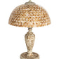 Meyda Lighting Mosaic Dome 24" Antique Table Lamp With Honey Amber Shade Glass