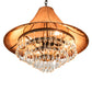 Meyda Lighting Mosier 28" 4-Light Antique Brass Pendant Light With Beige Burlap Fabric Shade