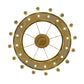 Meyda Lighting Mosque 250553 72" 42-Light Polished Brass Chandelier With Frosted Clear Shade