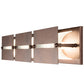 Meyda Lighting Moss 36" 3-Light Cinnamon Coffee Metallic Creekside Vanity Light