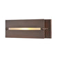 Meyda Lighting Moss Creek 16" Cinnamon Coffee Metallic Creekside Vanity Light With Beige Shade Glass