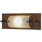 Meyda Lighting Moss Creek 16" Cinnamon Coffee Metallic Stepping Stone Creekside Vanity Light