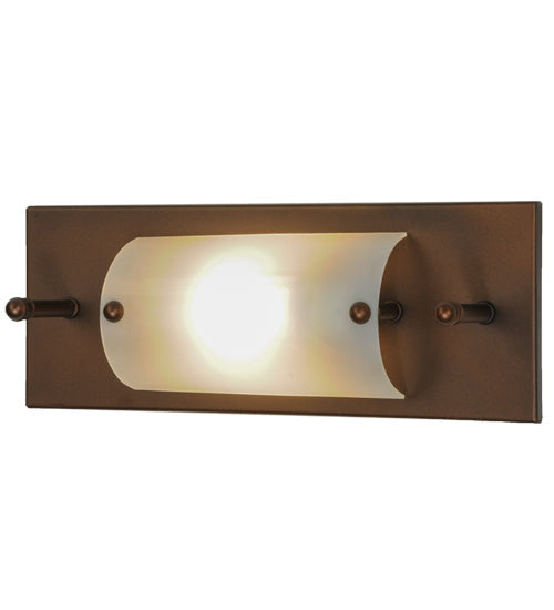 Meyda Lighting Moss Creek 16" Cinnamon Coffee Metallic Stepping Stone Creekside Vanity Light