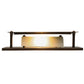 Meyda Lighting Moss Creek 16" Cinnamon Coffee Metallic Stepping Stone Creekside Vanity Light