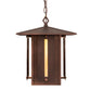 Meyda Lighting Moss Creek 20" Cinnamon Coffee Metallic Horizon Lantern Pendant Light