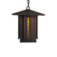 Meyda Lighting Moss Creek 20" Cinnamon Coffee Metallic Stepping Stone Lantern Pendant Light