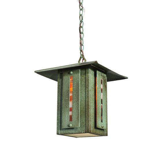 Meyda Lighting Moss Creek 21" Tarnished Copper Creekside Lantern Pendant Light