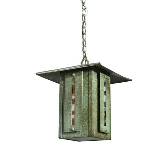 Meyda Lighting Moss Creek 21" Tarnished Copper Creekside Lantern Pendant Light