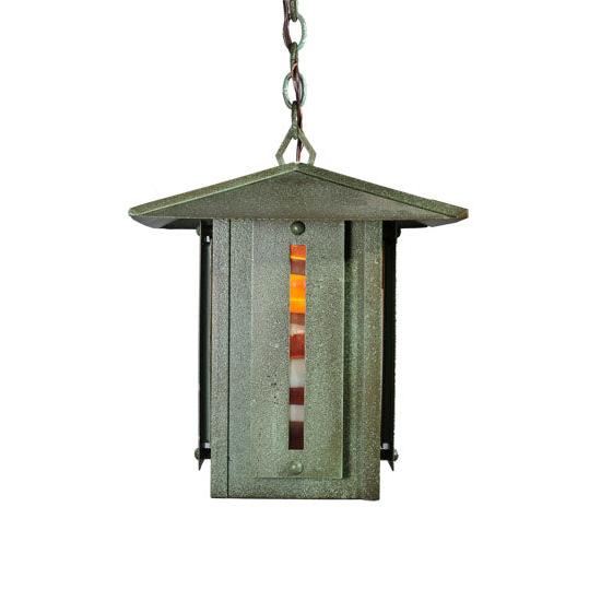 Meyda Lighting Moss Creek 21" Tarnished Copper Creekside Lantern Pendant Light