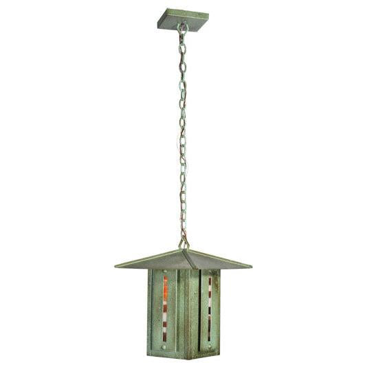 Meyda Lighting Moss Creek 21" Tarnished Copper Creekside Lantern Pendant Light