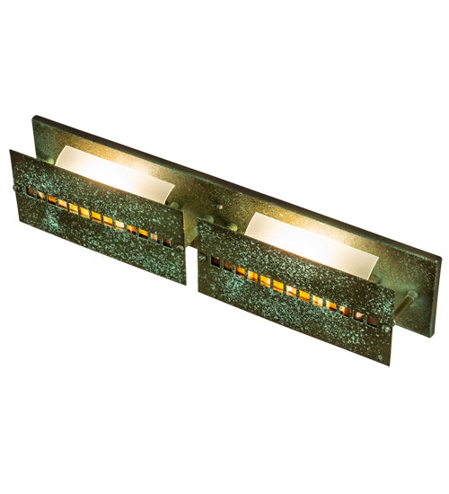 Meyda Lighting Moss Creek 24" 2-Light Tarnished Copper Creekside Vanity Light