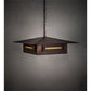Meyda Lighting Moss Creek 34" 4-Light Cinnamon Coffee Metallic Stepping Stone Pendant Light