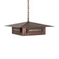 Meyda Lighting Moss Creek 34" 4-Light Cinnamon Coffee Metallic Stepping Stone Pendant Light
