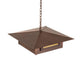 Meyda Lighting Moss Creek 34" 4-Light Cinnamon Coffee Metallic Stepping Stone Pendant Light