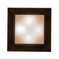 Meyda Lighting Moss Creek 34" 4-Light Cinnamon Coffee Metallic Stepping Stone Pendant Light