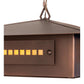Meyda Lighting Moss Creek 34" 4-Light Cinnamon Coffee Metallic Stepping Stone Pendant Light