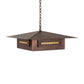 Meyda Lighting Moss Creek 34" 4-Light Cinnamon Coffee Metallic Stepping Stone Pendant Light