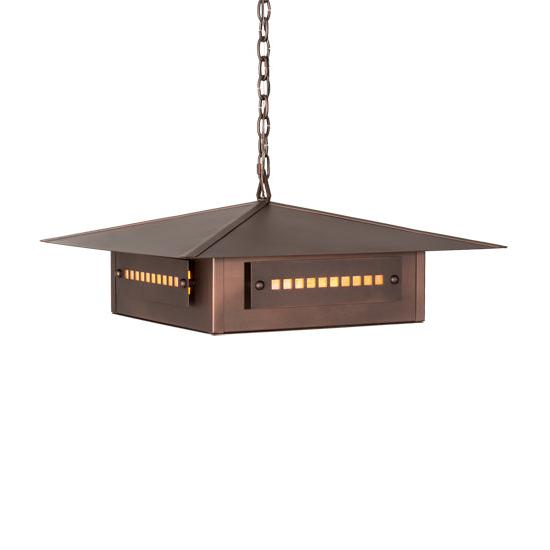 Meyda Lighting Moss Creek 34" 4-Light Cinnamon Coffee Metallic Stepping Stone Pendant Light