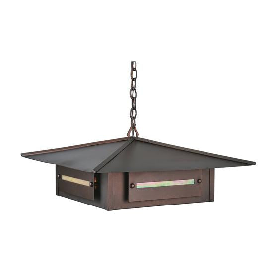 Meyda Lighting Moss Creek 35" Cinnamon Coffee Metallic Creekside Pendant Light