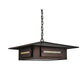 Meyda Lighting Moss Creek 35" Cinnamon Coffee Metallic Creekside Pendant Light